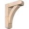 Ekena Millwork Thorton Craftsman Smooth Bracket w/ Offset Brace, Douglas Fir, 5 1/2"W x 18"D x 22"H BKT0604X18X22THR04SDF - alternate 1
